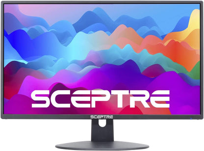 24-Inch FHD LED Gaming Monitor 2X HDMI VGA 75Hz Build-In Speakers, Machine Black